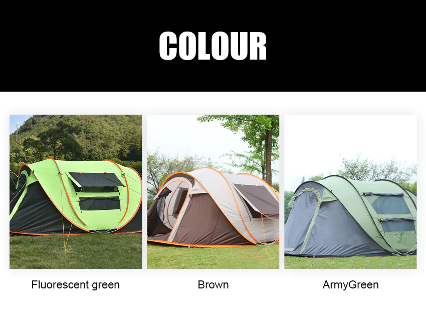 Cheap Goat Tents Portable Camping Automatic Open Tents Outdoor Big Space 3 8 Person Windbreak Double Layer Waterproof 4 Season Hiking Beach Tents Tents 